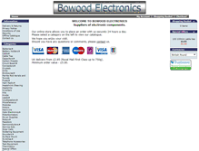 Tablet Screenshot of bowood-electronics.co.uk